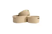 Living Textiles | 3pc Nursery Storage Set - Natural
