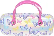 [EXCEART] Glass Containers Kids Girls Boys Eyeglass Case Glasses Pouch Eyewear Glasses Case Hard Shell with Handle Makeup Storage Bag Portable Storage Box