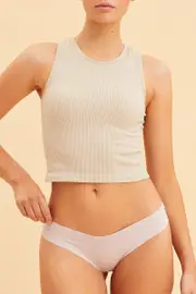 Pink Invisible G-String - Size S, Women's Underwear