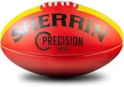 Sherrin Precision Leather Replica Football, Red, Size 2