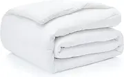 [CASUAL LIVING] 32614 California King Comforter Duvet Insert Quilted Machine Washable All-Season Down Alternative Home and Hotel Style Luxury Bedding Comforter, California King 102 x 90-inch, White