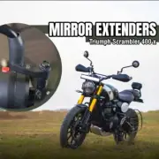 Fit For Triumph Scrambler 400X MIRROR EXTENDER BLACK