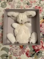 DOUDOU ET COMPAGNIE SOFT PLUSH TOY CREAM BUNNY RABBIT BABY COMFORTER BLANKET NEW