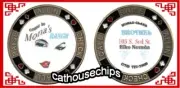 Mona's Ranch Elko NEVADA Legal Cat House Whore House Brass Coin