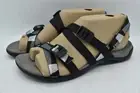 Merrell Womens Size 11 District 3 Black Backstrap Webbing Open Toe Sandals Shoes