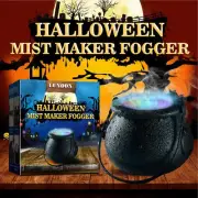 Halloween Witch Pot Machine Fogger Misting Cauldron Mist Maker Party Prop