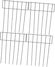 5pcs Garden Net Dog Barrier Fence Iron Fencing DIY Landscape Edging for Yard Dec