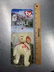 Brand New Vintage Ty Beanie Baby - Maple the Bear - c. 1999