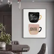 But First Coffee Colorful Cups Poster