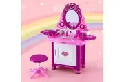 Keezi Kids Pretend Makeup Play Set Dressing Table Chair Girls Toys Children