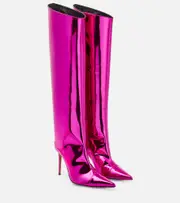 [Alexandre Vauthier] Alexandre Vauthier Metallic over-the-knee boots AU 4.5 pink