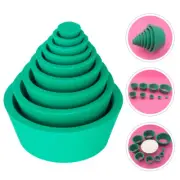 9pcs Silicone Filter Cone Funnel Flask Filtration Stopper Set