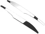 ABS Chrome Ccessories Car Rear View Mirror Decoration Strip Cover Trim 2pcs Compatible with Toyota Compatible with RAV4 2014 2015 2016 2017 2018 A Chrome Style