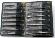 New,Drill Bit Set of 15pc Size 1.05 to 2mm HSS Steel Carbide Watch Euro Tool