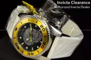 RARE Invicta Women's Artist Black Dial Skeleton Dial Black Silicone Band Watch