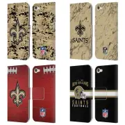 OFFICIAL NFL NEW ORLEANS SAINTS GRAPHICS LEATHER BOOK CASE FOR APPLE iPOD TOUCH