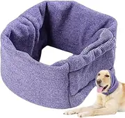 Dog Calming Hoodie - Noise Protection, Thunder Ear Muffs, Hematoma Wrap, Breathable Head Wrap With No Flap Ear Covers, Protection for Swimming