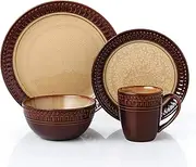 [Lorren Home Trends] 16 Piece Stoneware Set-Mojave