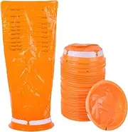 25 Pcs Disposable Vomit Bags for Motion Sickness Car Travel Pregnancy and Kids Emergency Use 1000ml Capacity Ideal for Chemo and Car Sickness Perfect for Home School and Daycare Must Have Essentials(Orange)