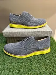 Cole Haan x atmos Øriginal Grand Wingtip Gray Oxford Shoes C36382 Men's 7 NEW