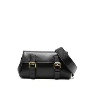 [Dries Van Noten] Dries Van Noten Leather Satchel Bag ONE SIZE BLACK