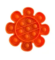 Orange Flower 3pack Pop Fidget Bubble Popper Stress Autism Sensory FREE SHIPPING