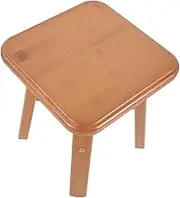 Generic Versatile Small Stool Solid Wood Construction for Living Room Bedroom Boys and Girls' Room 32cm Square