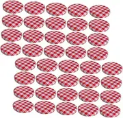 GOOHOCHY 40 Pcs Airtight Canning Lids for Mason Jars Leakproof Glass Jar Covers Multipurpose Jar Lids for Preserving and Storing Food Compatible with Standard Mason Jars