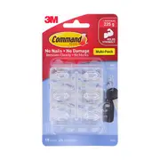 Command Hooks 17006Clr Hooks Clear Pack Of 6 Box Of 6