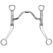 Myler Flat Shank Wide Ported Barrel Bit