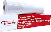 Frisco Craft Transfer Tape for Heat Transfer Vinyl - Iron On Transfer Paper - Heat Transfer Paper, Clear Transfer Tape for Printable HTV (12" X 50FT)
