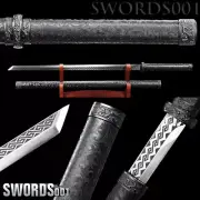 PU leather covered Japanese Samurai Ninja Sword Spring Steel Tang Dynasty DAO