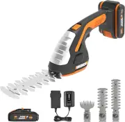 WORX 20V Cordless Grass Shear and Schrubber WG801E, Powershare, 3Pc Blades, Q...