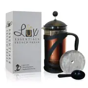 LUX French Press Coffee/Tea Maker With Bonus Milk Frother!