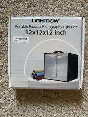 Light Dow Photo Studio 12 inch Portable Folding Light Box New 12” Square OB