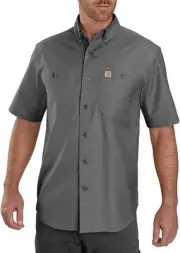 Carhartt Men's Rugged Flex Relaxed Fit Midweight Canvas X-Large, Gravel