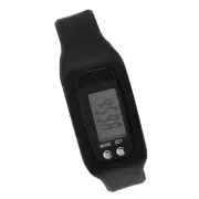 (Black)Walking Step Counter For Men Women Smart Bracelet Watch Wristband WP