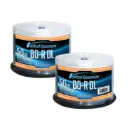 100 OQ 6x 50GB Blu-ray Double Layer BD-R DL White Inkjet Print OQBDRDL06WIPH-50