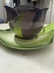 Mustardseed and Moonshine South Africa Floral Teacup and Saucer