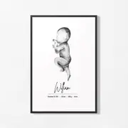 [Namly Design] Personalised Birth Poster - Minimalist Design