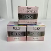 NIP Rossi Glam Powder Manicure Dip Lot of 3 Forever Yours Snow White Snowdrop