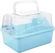 Portable Hamster Carrier Box Outdoor Small Animal Cage with for Mice Hamsters and Small Pets Travel Friendly Design for Safe Transport
