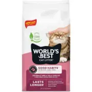 WORLDS BEST Cat Litter Clumping 6.8kg Dust Free Feline Waste Odour Control Pet