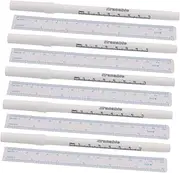 Ipetboom 5 Set Eyebrow Embroidery Positioning Pen Brow Pencil Temporary Tattoo Pen Tattoo Markers for Eyebrow Brow Lamination White Eyeliner Pencil Liquid