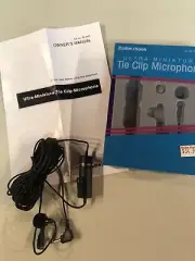 Radio shack Ultra Mini Tie Clip Microphone