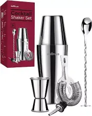 Cocktail Shaker, Martini Shaker, Drink Shaker, Cocktail Shaker Set 6 Piece,