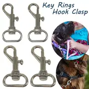 15/19mm Lobster Clasp Silver Metal Key Rings Swivel Clips Snap Bag Hanging Craft
