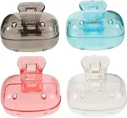 Ipetboom 4pcs Travel Toothbrush Caps Toothbrush Cover Protectors for Hygiene for Camping Business and Travel