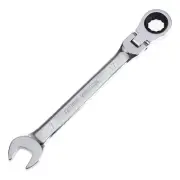 17mm Ratcheting Wrench Metric Flex Head Ratch Wrench 12 Point Spanner 72 Teet...