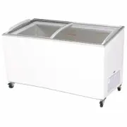 New 6ft Glass Lid Display 555L Curved Top Chest Freezer Bromic CF0600ATCG **